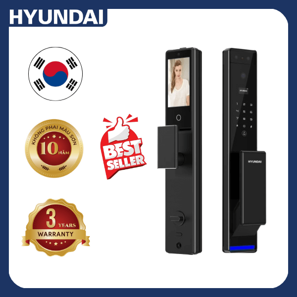 Khóa điện tử Huyndai Luxury HY-SLA909F BLACK