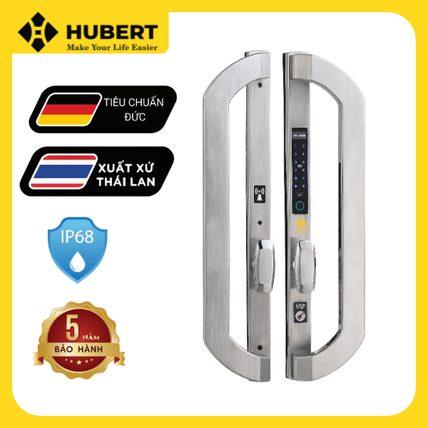 Khóa điện tử Hubert Series EU HB CNI8F EU SILVER