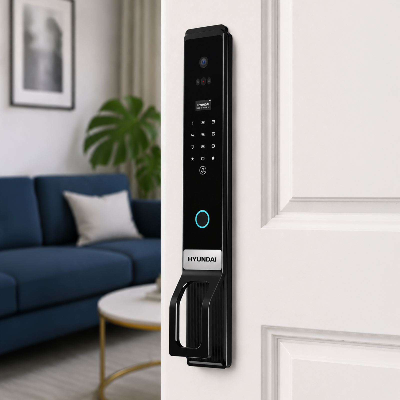 Khóa điện tử Huyndai Luxury HY-SLA913F BLACK